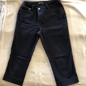 Lauren by Ralph Lauren navy capris